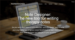 Desktop Screenshot of notedesigner.com