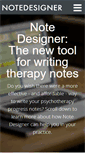 Mobile Screenshot of notedesigner.com