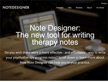 Tablet Screenshot of notedesigner.com